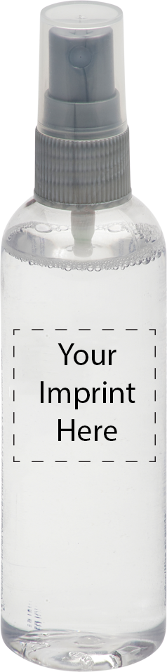 4oz Clear Bottle with Gray Pump and DP Label